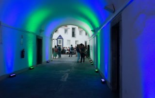 túnel da entrada da casa do impacto