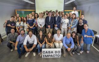 Administradores da SCML e staff da Casa do Impacto