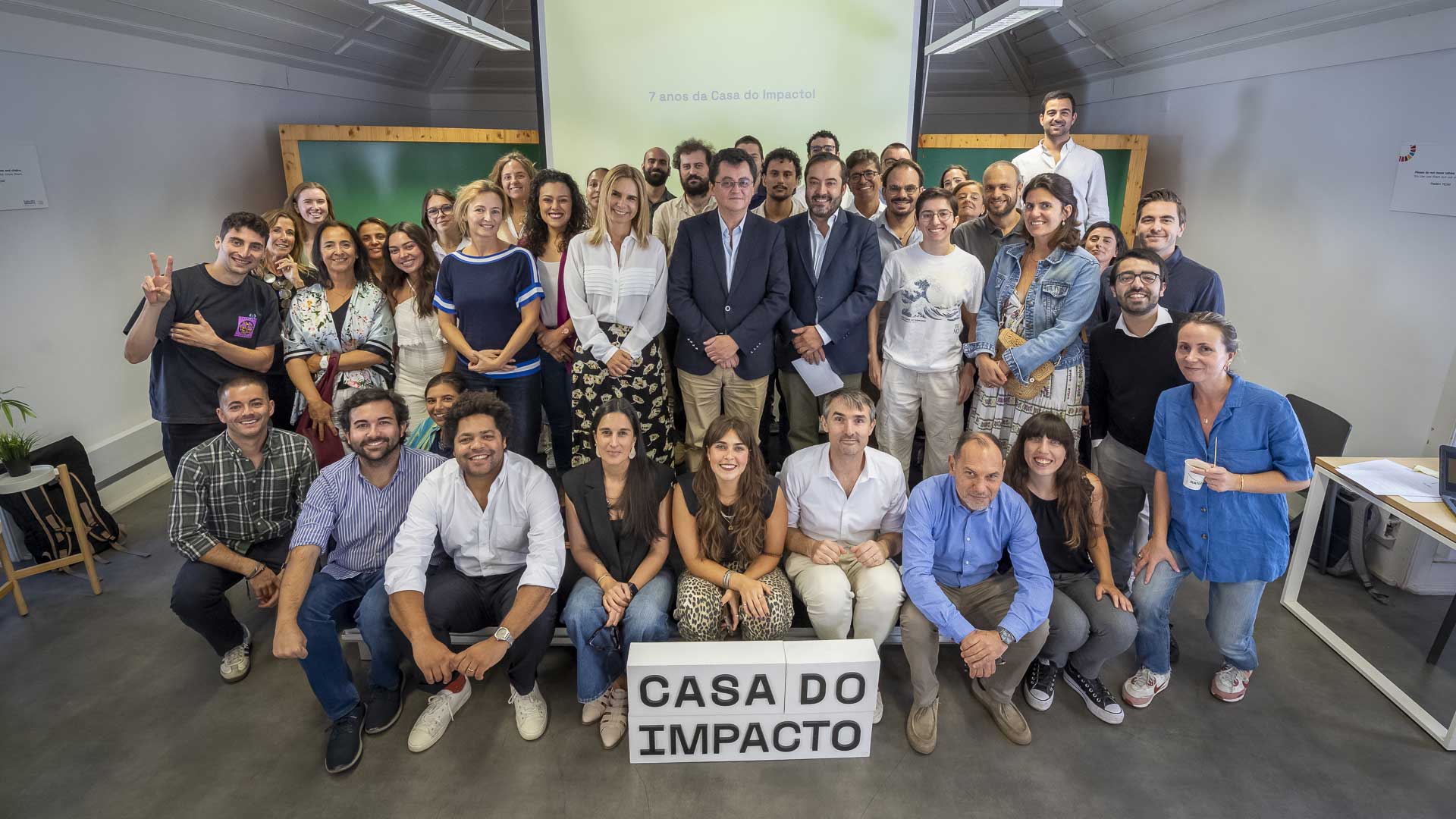 Administradores da SCML e staff da Casa do Impacto