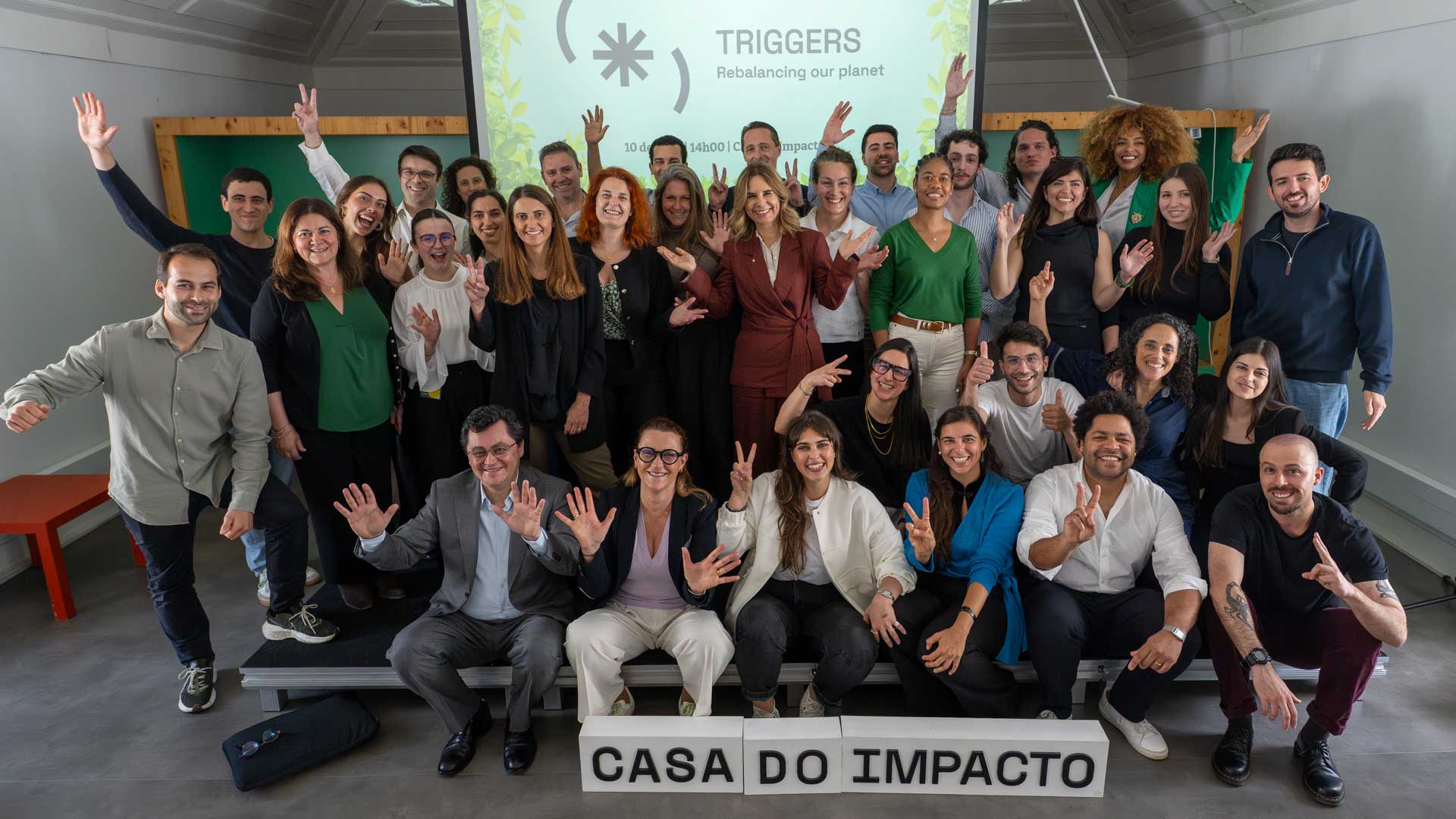 Staff da Casa do Impacto e participantes do Triggers