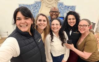 Daniela Sanabria e a sua equipa